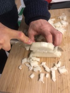 玉ねぎのみじん切り